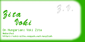 zita voki business card